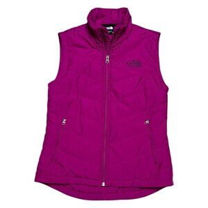 The North Face Lightweight DOWN FILL Pink Winter Puffer Outdoor Vest Womens XS